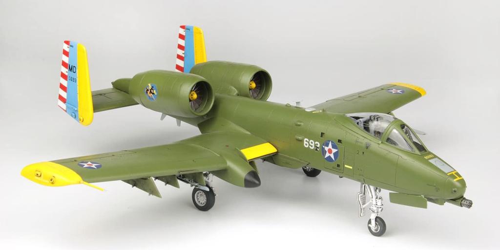 US Air Force Attack Aircraft Thunderbolt II Maryland Air National Guard 100th Anniversary Painted Plastic Model Molded Color Platz/Italeri 1/48 A-10C