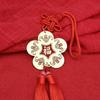 1 pc Brass Chinese knot five emperors money woven pendant accessories hand-woven home giving away car hanging handicrafts