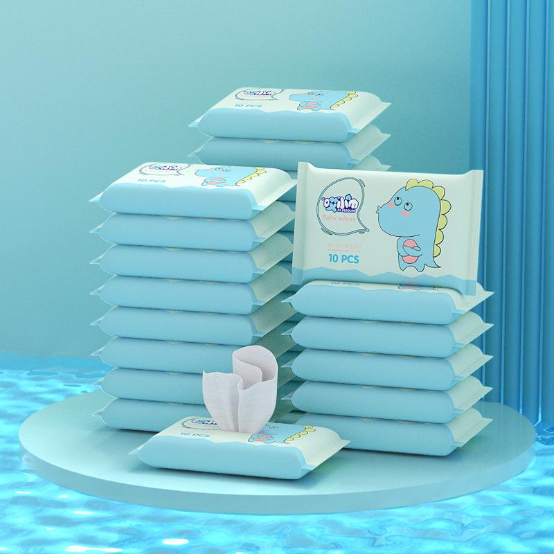 

Travel-Size Disposable Wet Wipes for Hand & Mouth Cleaning - Baby & Mama Essentials