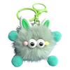 Cute Plush Fur Ball Keychain Unique Briquette Pendant Novelty Fluffy Keys Bag Charm Trendy Bag Accessory