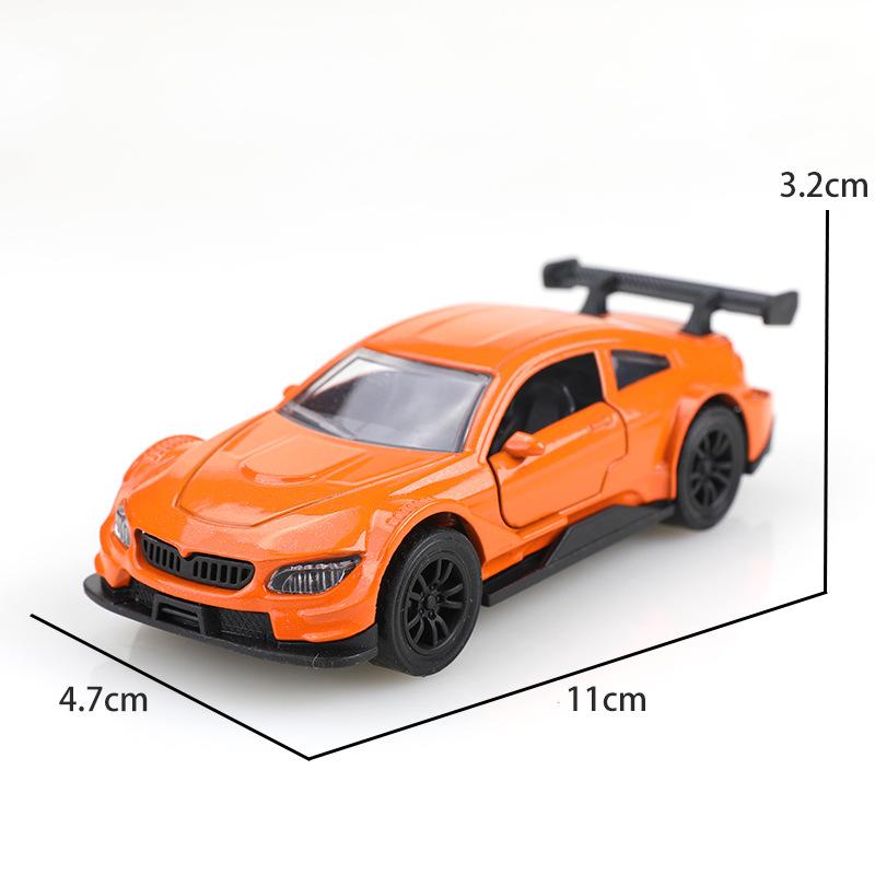 1:38 Alloy Sports Car Toy Model Children Cool Pull Back Car Double Open The Door Simulation Racing Car Small Car Boy Gifts