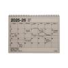 Notebook 2025 Schedule Book September 2025 Monthly Block B5 Variation Notebook Calendar M Smoky Beige Marks 26ADR-NB1-BE