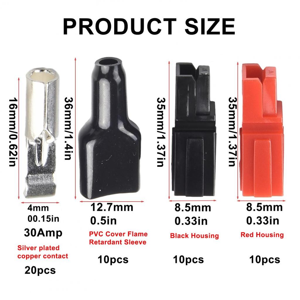 Equipment Red Shell Supplies Terminal Wire 30A Connector