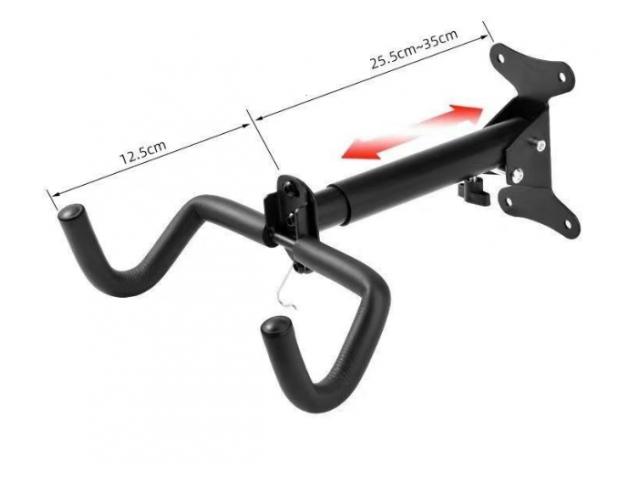 Bike Hanger Bike Holder For Wall Hooks Adjustable Foldable + Hook
