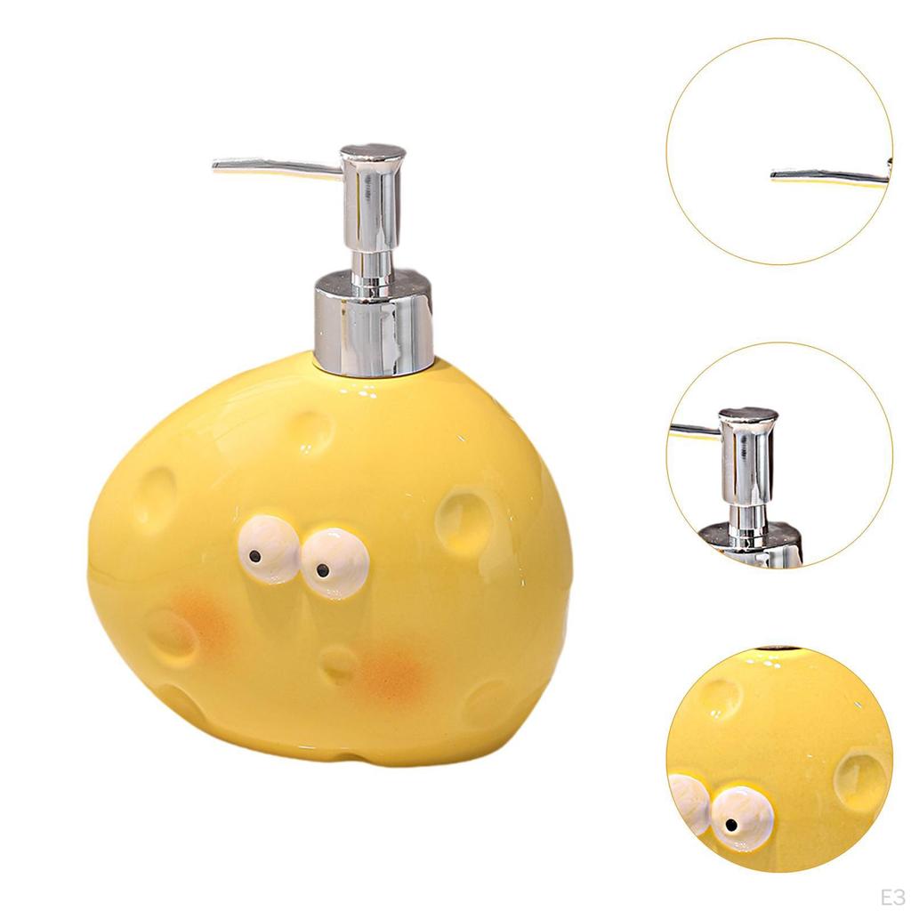 Ceramic Lotion Dispenser with Pump for Liquid Refill Container In Restaurant