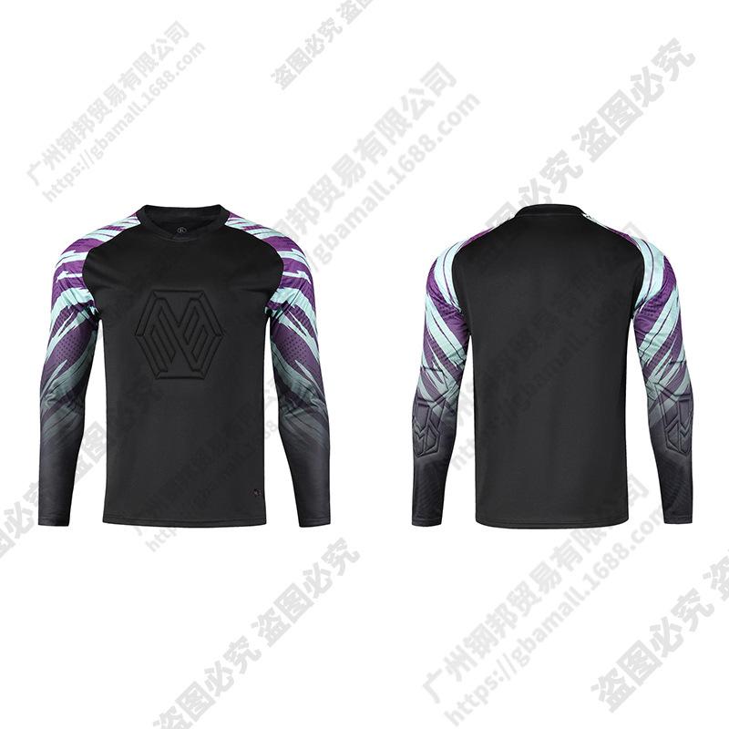 Unisex Long Sleeve Goalkeeper Kit: Protective Jersey & Pants for Training and Competition
