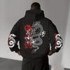 26 Autumn Hooded Men's and Women's Sweater 2D Large Print Cuffs Small Print Men's and Women's Same Top