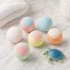 6Pcs Salt Bath Bombs with Toy Inside, Handmade Plants Extract Essential Oils Fizzies Balls, Dry Skin Moisturizing Shower Ball, Gift for Kids
