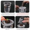 1/3Sets Plastic Material Hydroponic Seed Planter Pots Reusable Seedling Baskets Transparent Root View Cups Succulents Growing