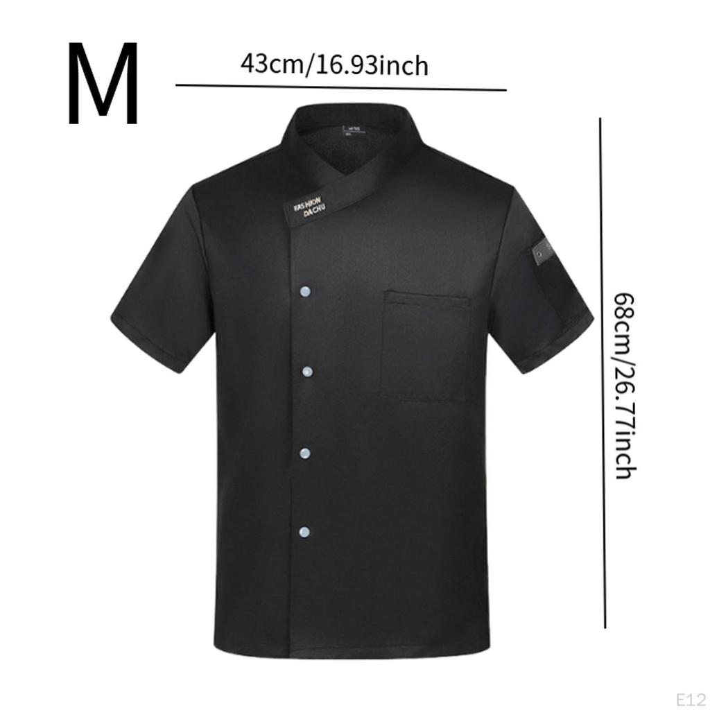 Chef Coat Jacket Apparel Clothes for Restaurant Culinary School Kitchen Hotel