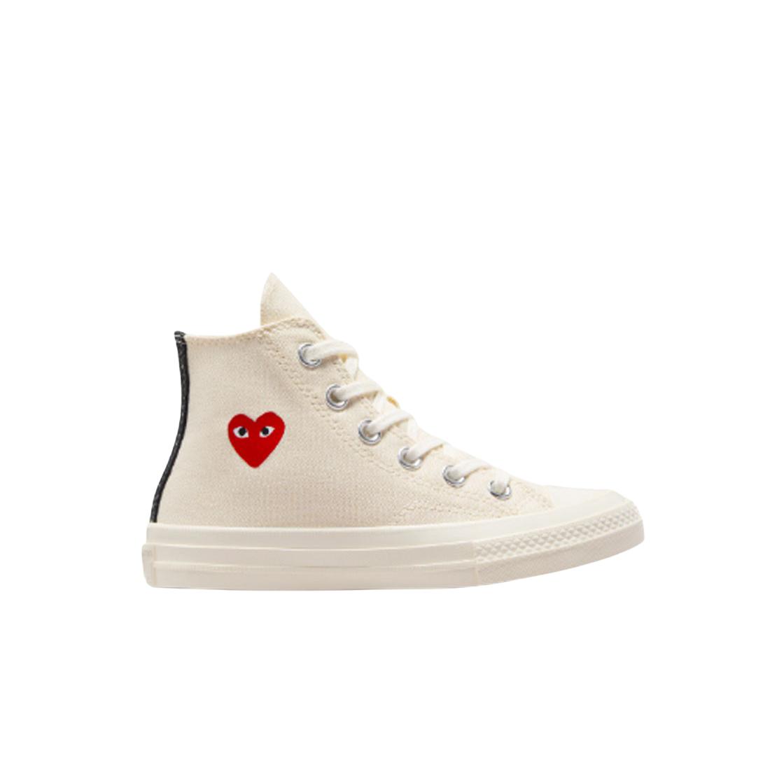 

(Дети) Converse X Play Comme Des Garcons Одинокое Сердце Chuck 70 Hi Молочный 210