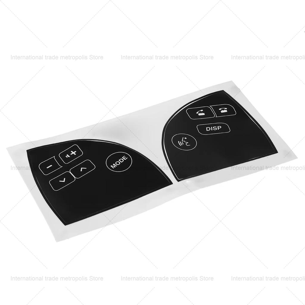 Car Steering Wheel Button Stickers FOR LEXUS ES350 2007-2012 Steering Wheel Button Repair Decals Interior