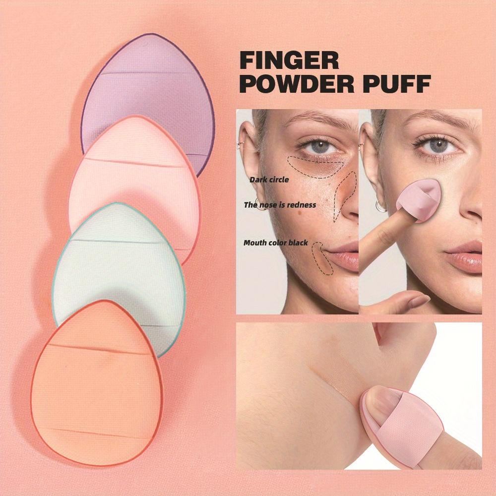 Portable Air Cushion Mini Thumb Powder Puff Dry and Wet Makeup Water Drop Concealer Puff Sponge Small Powder Puff