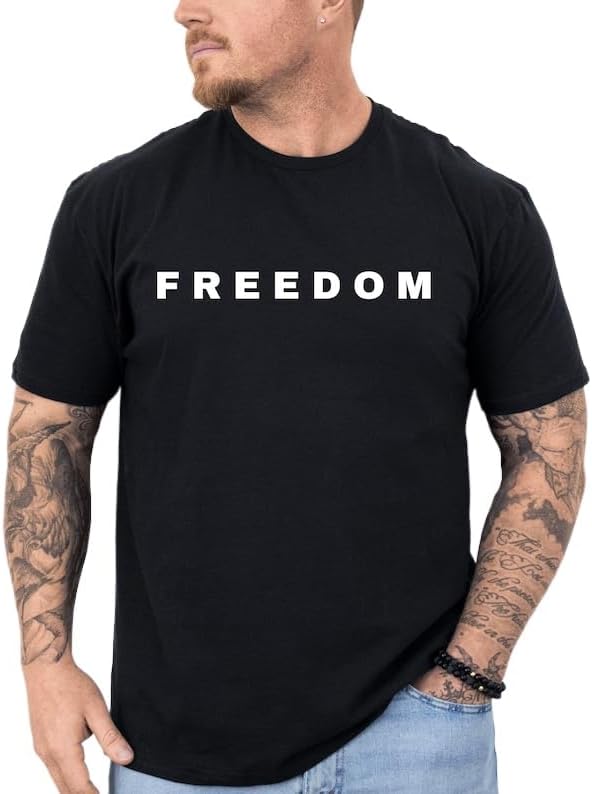 Freedom Shir Charlie Kirk Quote, Cotton Casual Tee S разноцветный