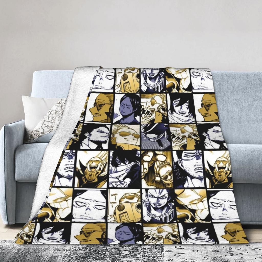 Aizawa Boku No My Hero Academia Blankets Flannel Academy  Lightweight Thin Throw Blanket for Bedding Car Plush Thin Quilt