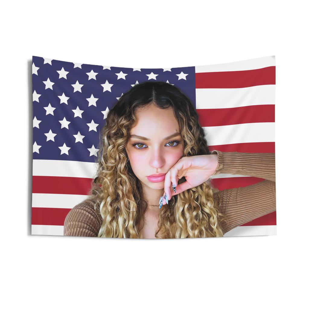 1pc KATSEYE Daniela Tapestry 2D Polyester Wall Hanging for Bedroom Living Room Dorm Decor Kpop Fan Gift  Aesthetic Room Art