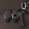 Metal Leather Car Key Case Cover For Mercedes Benz A B C E Class Gls Gla Glk Glc Cls Cla Amg W204 W205 W212 W463 W176 Keychain