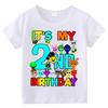 T-shirt Estive a Maniche Corte Stampa Sprunki Incredibox per Bambini Abbigliamento Bambini Ragazzi Ragazze Magliette in Cotone Top Regali per Feste di Compleanno