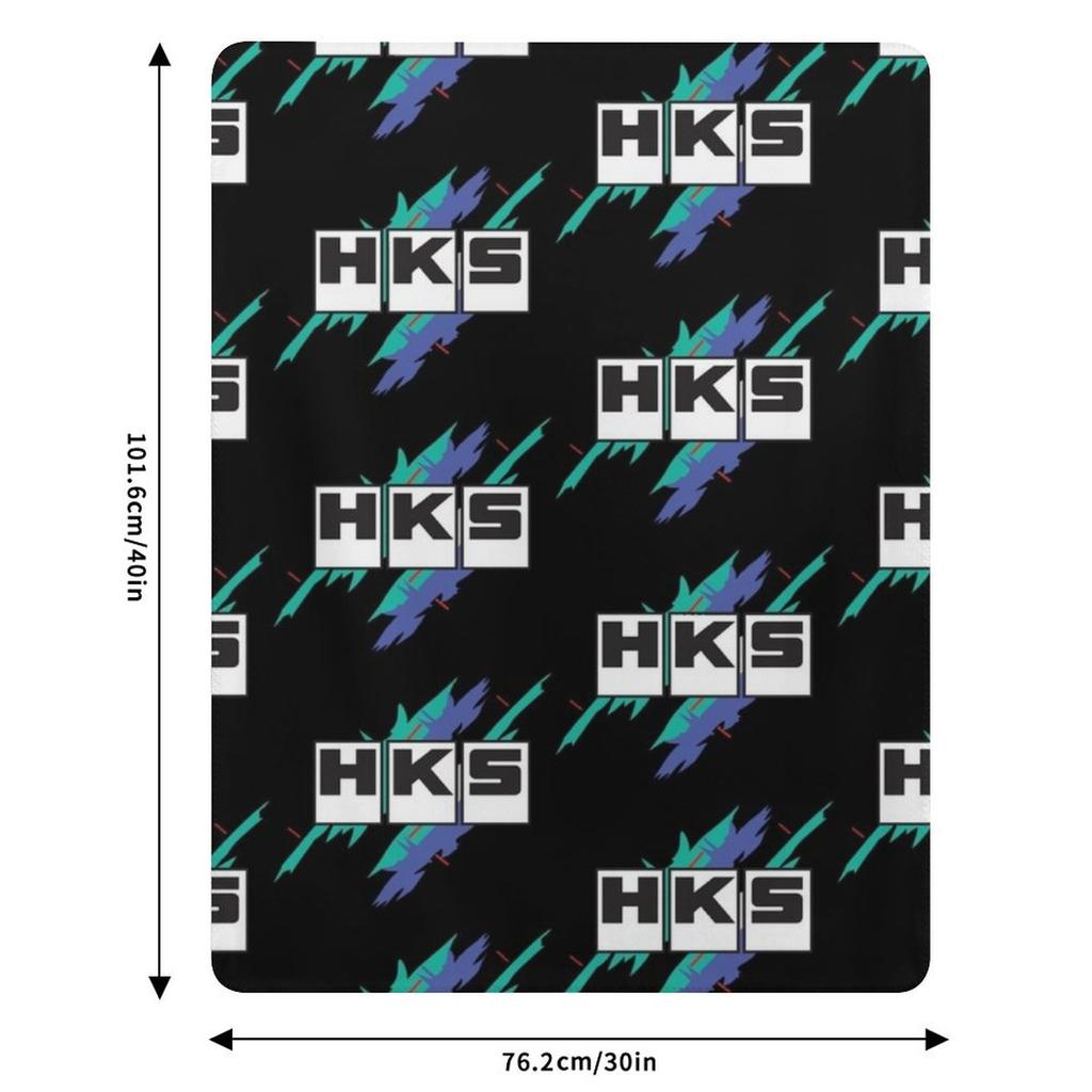 Vintage HKS Vaporwave Throw Blanket Cozy Warm Blanket for Bed Room Decor