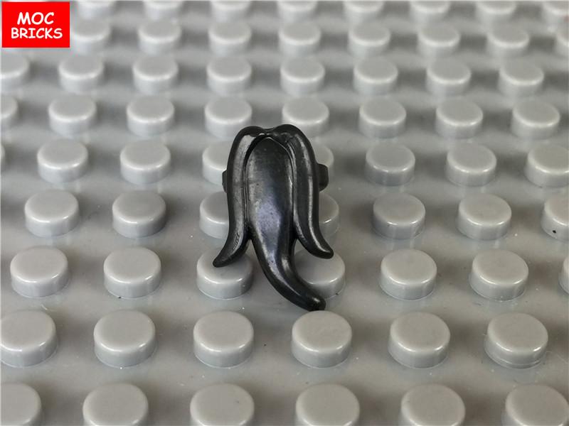 10 peças/lote MOC Tijolos Barba Longa Curta Bigode Gravata Borboleta Modelo Figura de Ação Blocos de Construção Educacionais Brinquedos para Crianças