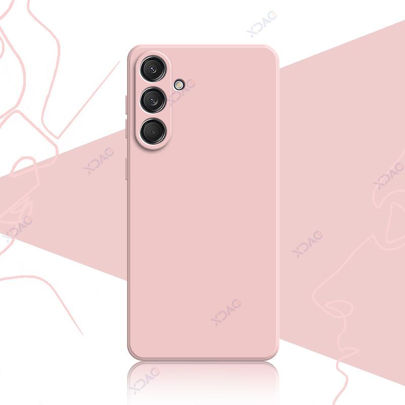 Handyhüllen für Samsung Galaxy C55 F55 M55 M55s 5G 360 Weiche Luxus Quadratische Flüssigsilikonhüllen Stoßfeste Taschen