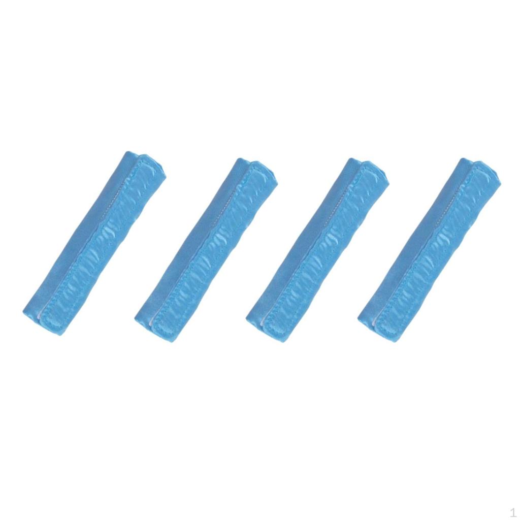 4 Pieces Strap Sleeve with HookandLoop Soft Facial Covering Protector Cover HandWashable for