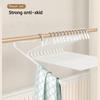 10PCS Goose Type Dip Plastic Pants Rack Wardrobe Dormitory Telescopic Z Type WOMEN'S Clothes Rack Multi Layer Storage Pants Rack
