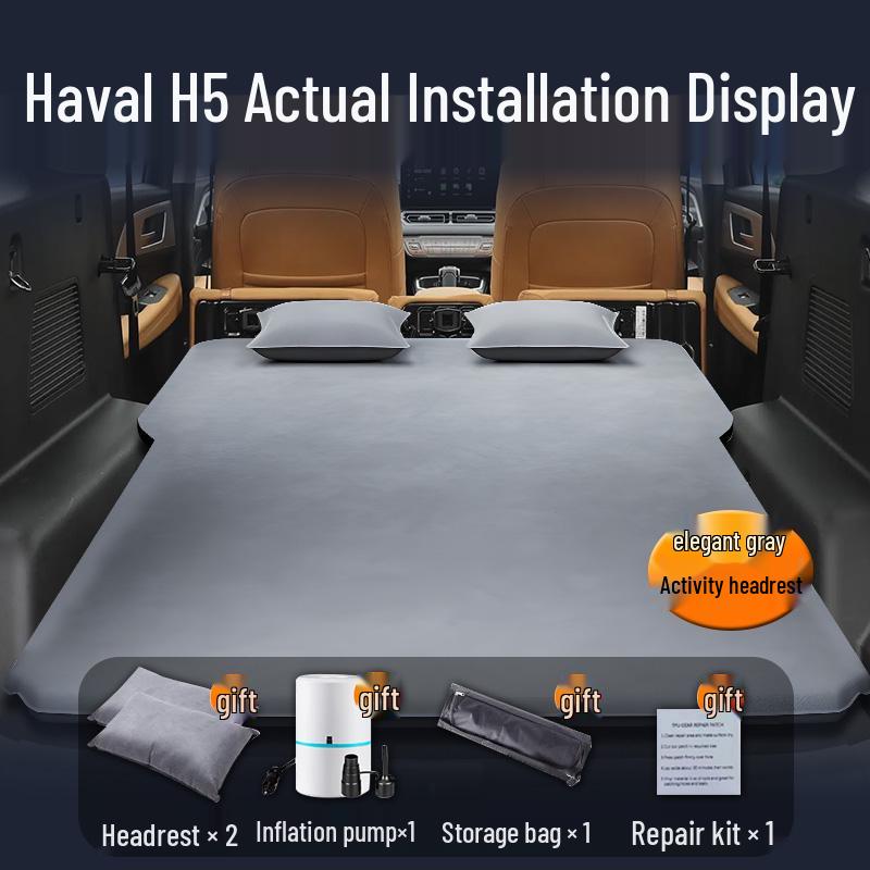 Haval H5 Car Mattress: Inflatable Rear Seat Sleeping Pad for Trunk.