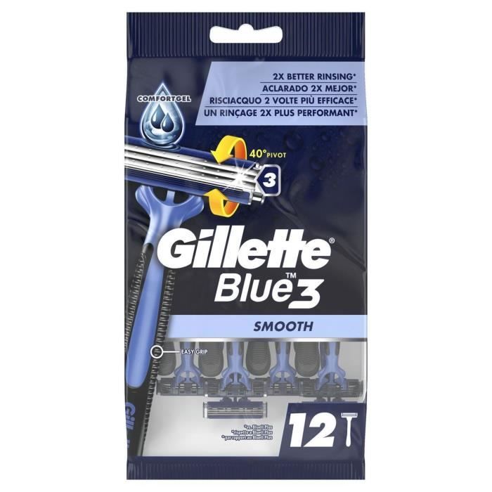 

Gillette Blue 3 Rasoir Jetables x12
