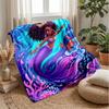 Magical White Tiger Theme blanket Lightweight Warm Flannel Blanket Decorative Throw Blanket for Home Decoration