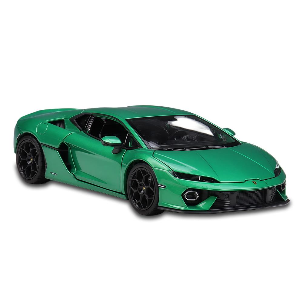 Welly 1/24 Lamborghini Temerario Slitina Model Auta v Měřítku Kovový Odlitek Statická Sběratelská Dětská Narozeninová Hračka Auta Vozidla Dárky