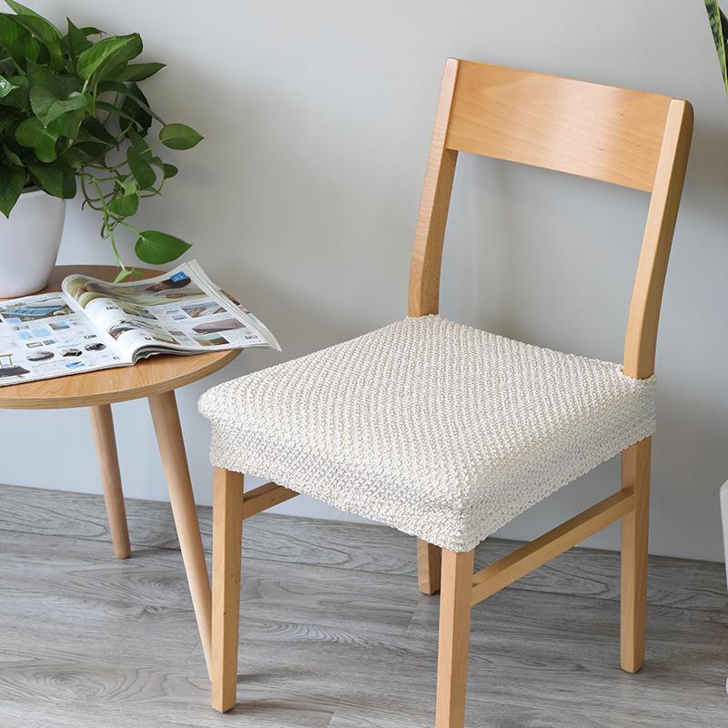 

Household Universal Chair Sitting Cover Chair Cover Chair Cushion Set Dining Chair Stool Cover Elastic Universal Nordic Cushion Cover 38-45 * 38-45CM (first generation) Темно-синій