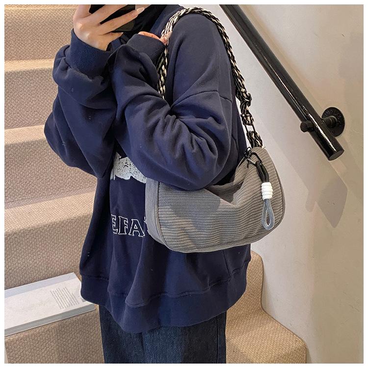 New Women's Bag, Corduroy Pillow Bag Beauty.