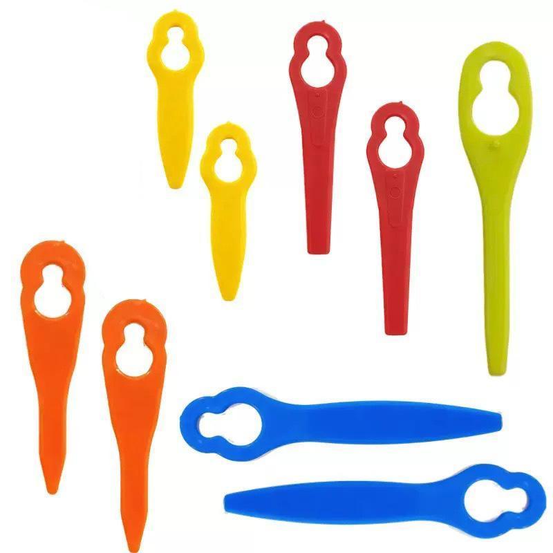 100Pcs Plastic Cutter Blades For Electric Cordless Grass Trimmer Strimmer Tool Grass Trimmer Blades Replacement Garden Tool