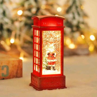 Christmas Atmospheres Decorative Props Plastic Glowing Night Light House 30ml