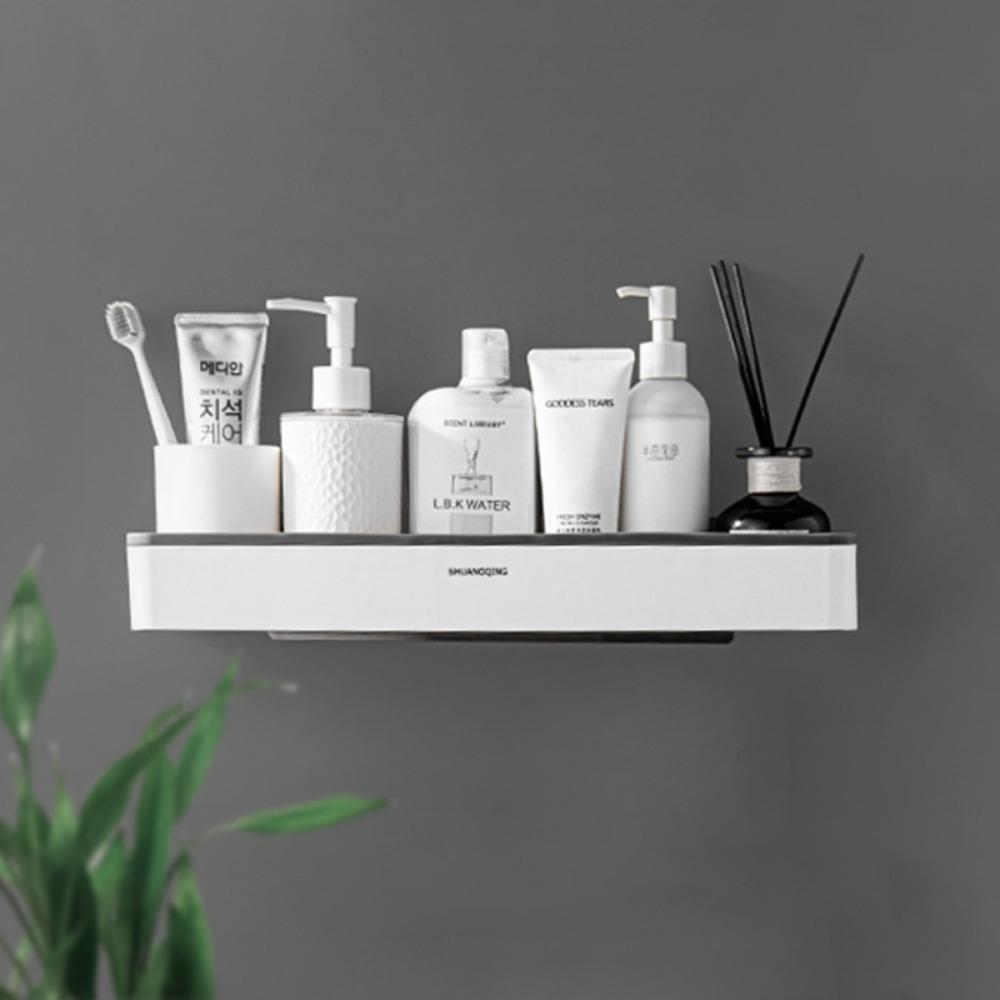 Space-Saving Over-the-Toilet Storage Rack - No-Drill, Multi-Function Bathroom Organizer for Shampoo & Cosmetics