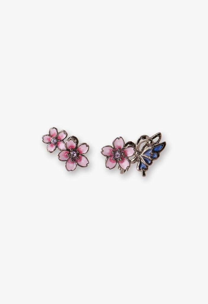 Cherry Blossom and Butterfly Motif Earrings SAME1498 XV [Anna Sui]