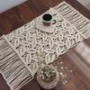 Handmade Cotton Rope Tassel Coaster Bohemian Style Table Mat Coffee Cup Dining Plate Photography Background
