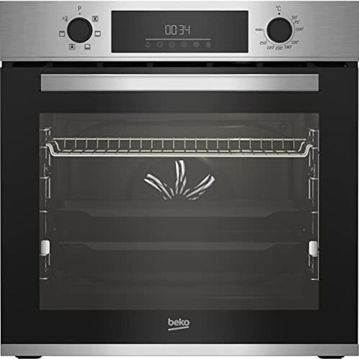 Four Encastrable Beko BBIE123001XD Inox - Grande Capacité - Programmation Facile - Nettoyage Automatique