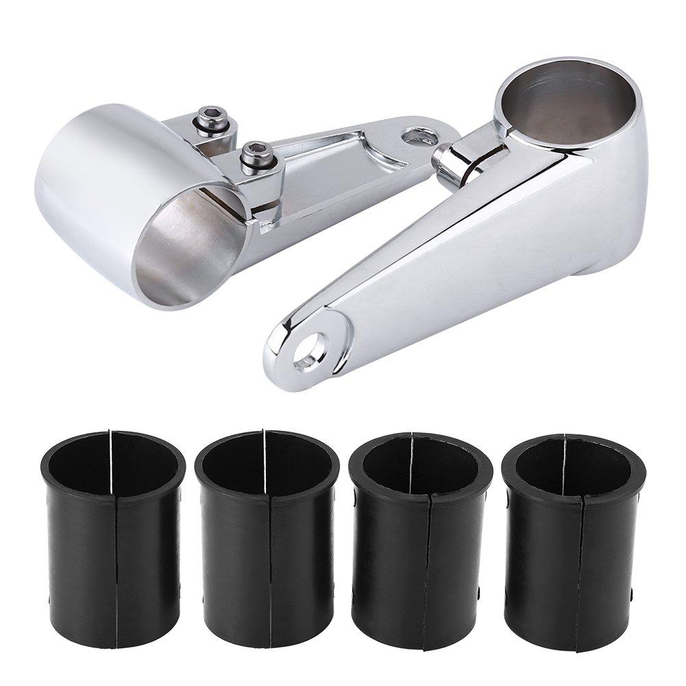 Qiilu Headlight Bracket Motorcycle Headlight Bracket 35mm - 41mm Fork Tube Set of 2
