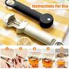 Thickened Handle Telescopic Cap Opener Stainless Steel Jar Lid Gripper  Kitchen Tools