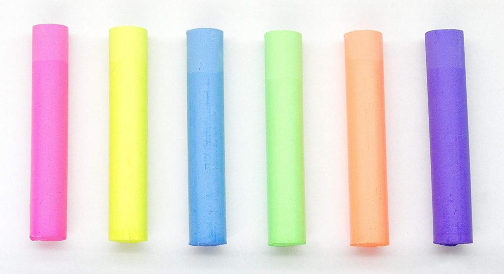 Nippon Rikagaku Dustless Fluorescent Chalk 72 Chalks DCK-72-R Red,