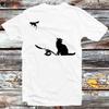 Banksy Cat And Super Mouse T Shirt B1202