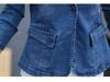 2023 Women's Fashionable Korean-Style Denim Jacket: Slimming, Short, Spring/Autumn Suit