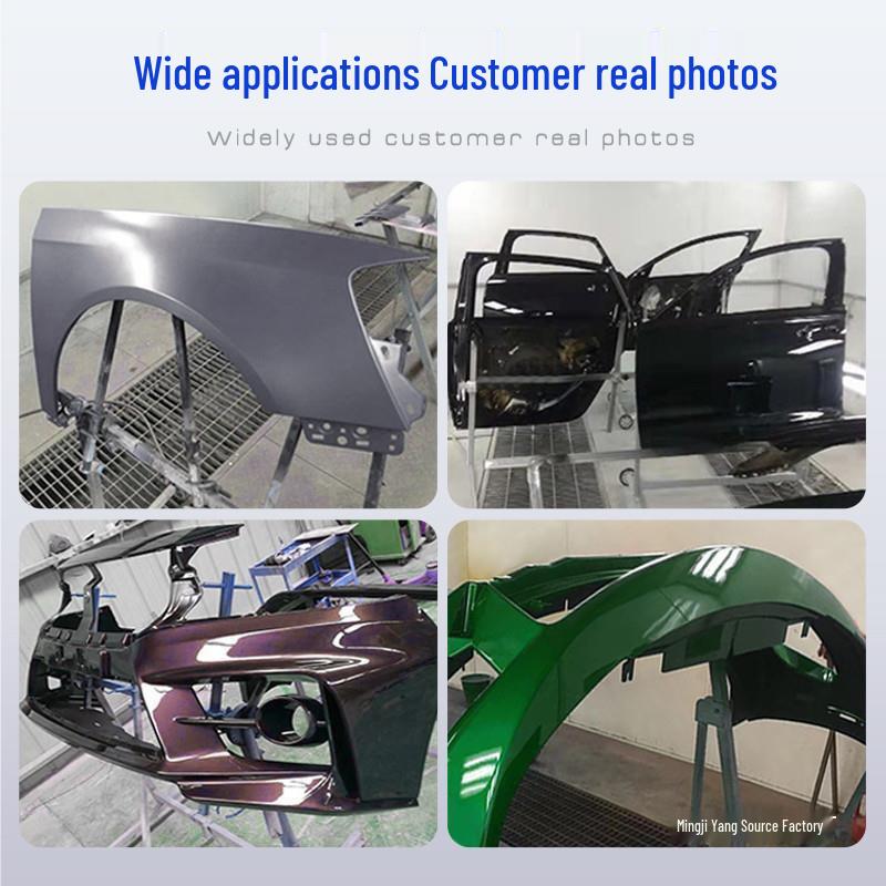 Car Spray Paint Stand: Multi-Functional Rotating Rack for Spray Booth, Tools, Bumpers, and Sheet Metal - Gold Finish