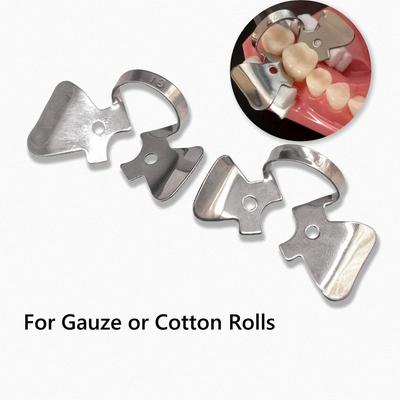 Dental  Endodontic Restorative Clip Holder G1 & G2 Rubber Dam Clamps Special Clip for Gauze or Cotton Rolls Instrument