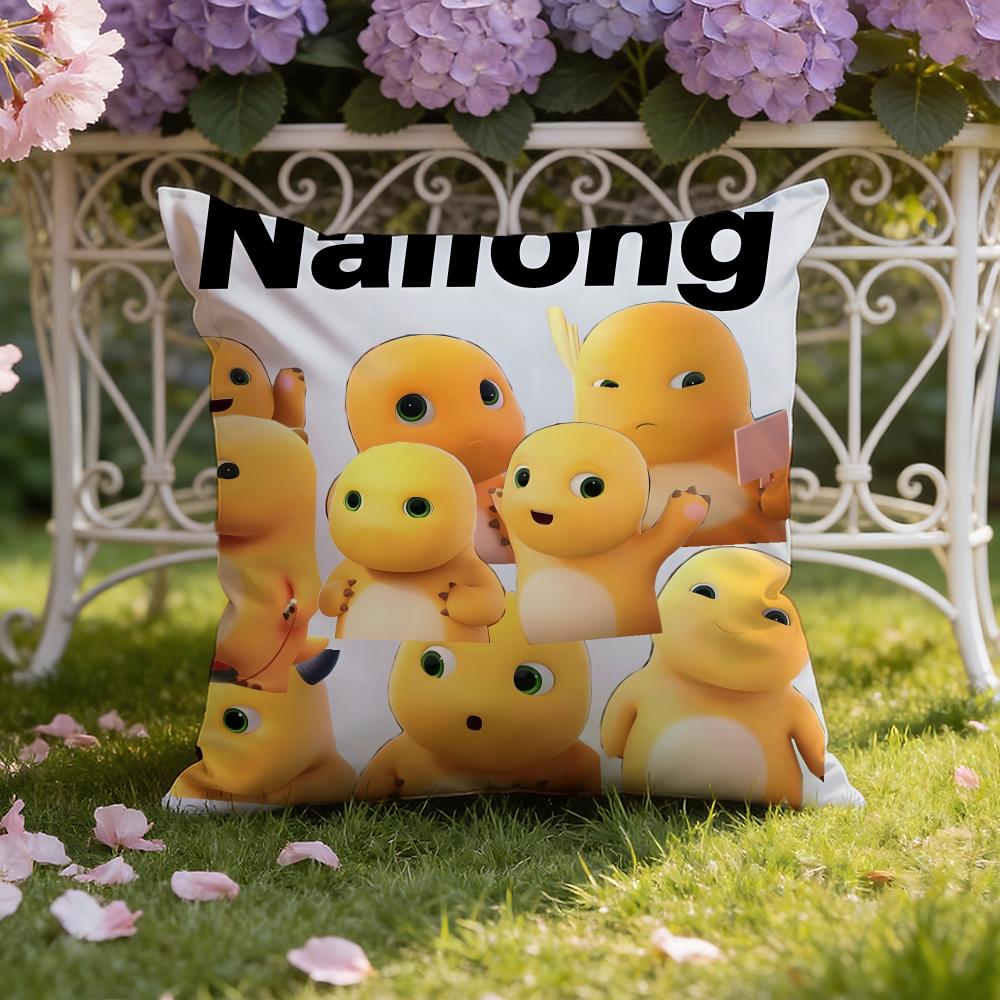 Cute N-Nailong Cushion Cover Home & Car Dual-Scene Pillow Cover: Reversible for Premium Comfort