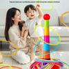 Children's Educational Rainbow Ring Toss Game - Interactive Stacking Toy