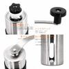 Creative Stainless Steel Hand-Crank Coffee Grinder, 30g Capacity, with Silicone Sleeve, Fully Disassembled, Portable Mill Box Package for Home,