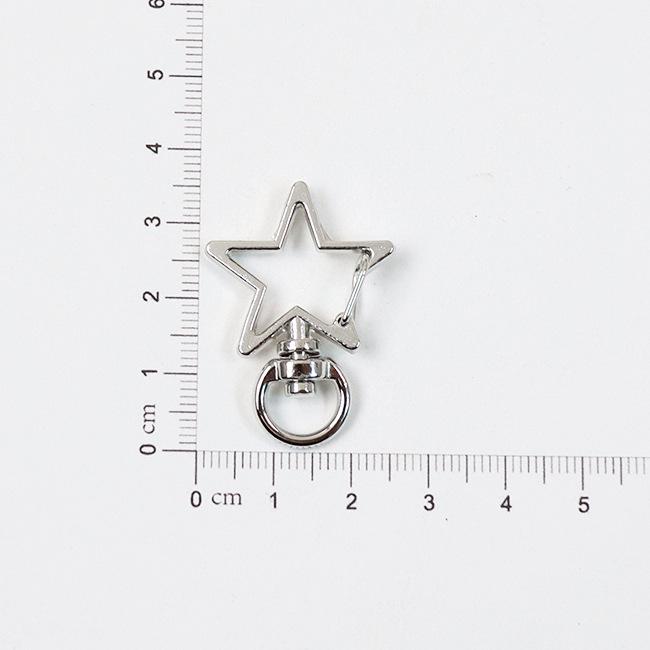 Five-Pointed Star Handbag Accessory: Keychain Pendant with Lobster Clasp